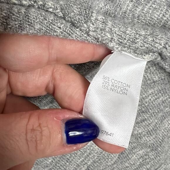 J Jill Open Front Sweater Drape Layering Cardigan Gray Womens XL - Picture 6 of 7